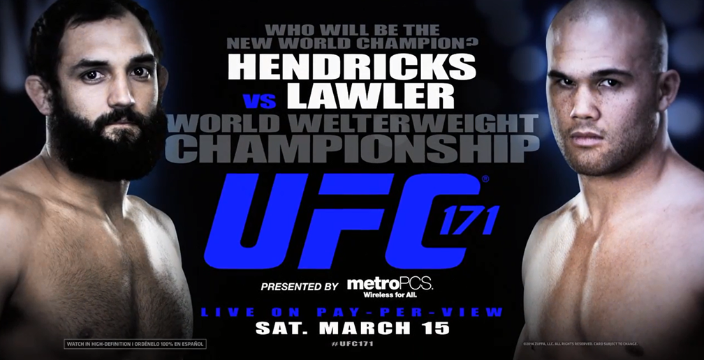 UFC 171 Poster