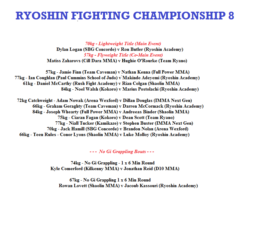ryoshin fc fight cardn
