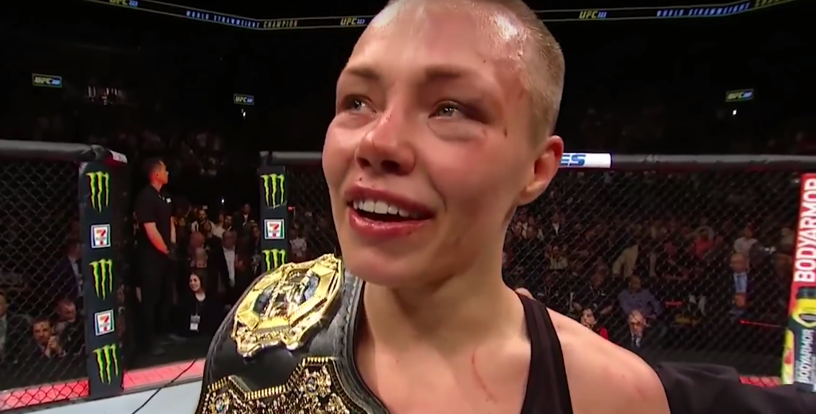 Hear from strawweight champion Rose Namajunas after defending her belt for ...